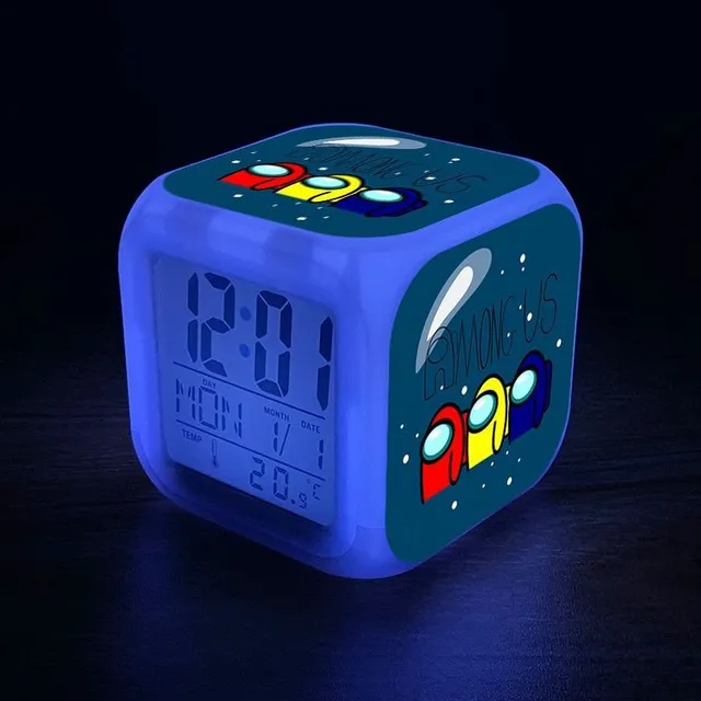 Lighting alarm for children with gaming motifs among-us-19