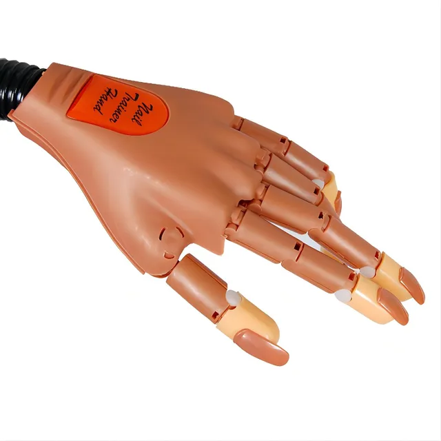 Rękaw do treningu paznokci, elastyczna sztuczna ręka ze 100 paz