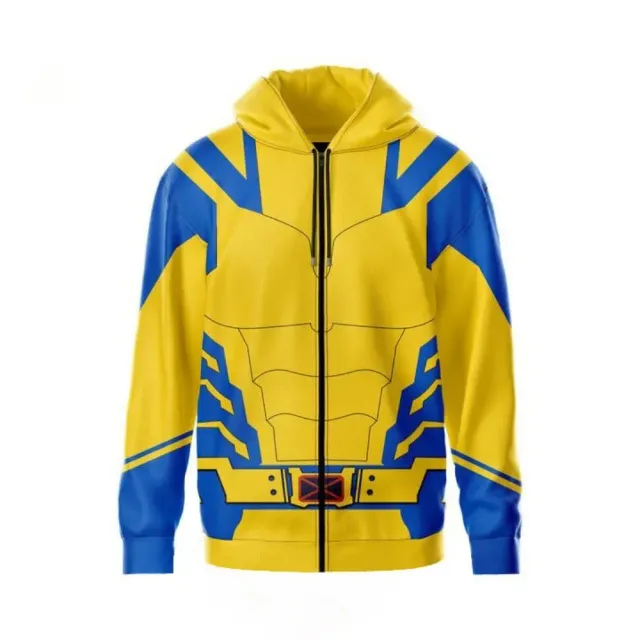 Unisex anime hoodie with motifs of favorite heroes Deadpool and Wolverine