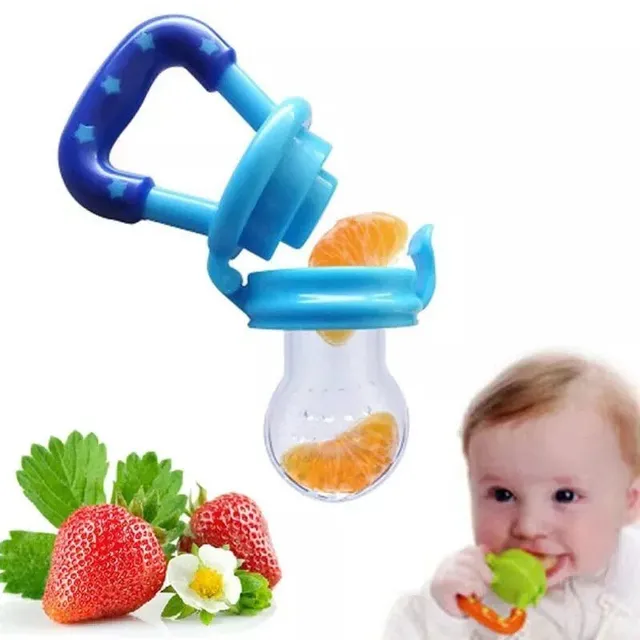 Silicone fruit and vegetable dispenser for children