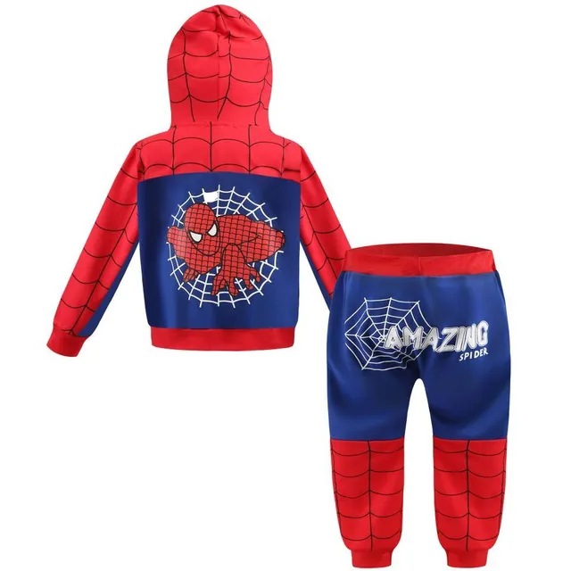 Detská cosplay tepláková súprava s potlačou Spiderman