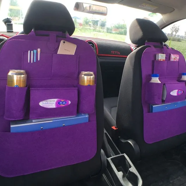 Practical storage organizer in the car