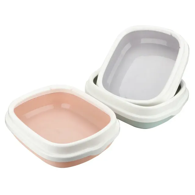 Cat toilet 1 set - training sand box for cats and dogs with scoop, toilet lounge, grab bowl, toilet for dogs