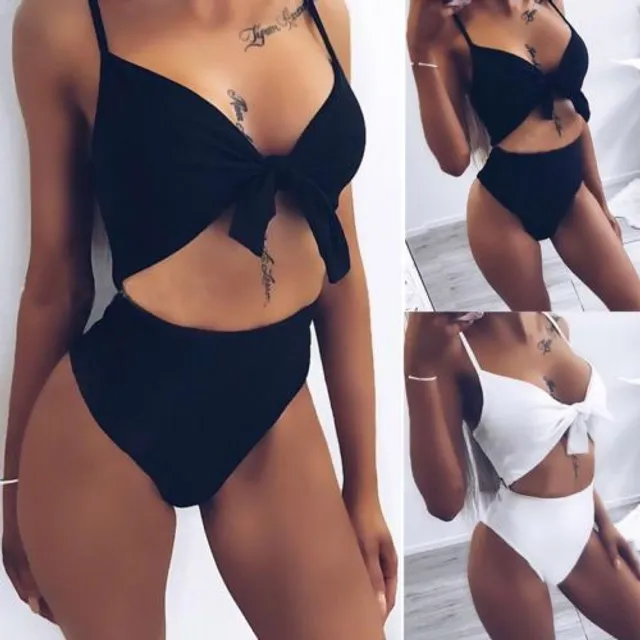 Women's One-piece Swimsuit Bandage © Push-up