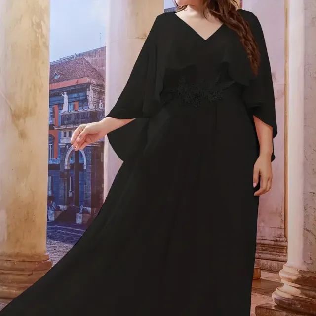 Rochie elegantă de seară cu flori pentru domnișoarele de onoare