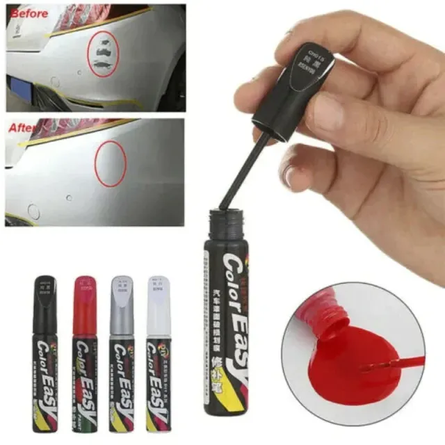 12ml Car Paint Scratch Repair Pen Brush Waterproof Paint Marker Scratch Repair Remove Tool Non-toxic Waterproof 4 kolory