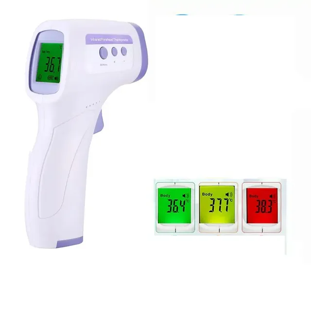 Bezkontaktný infračervený teplomer na meranie telesnej teploty a objektov