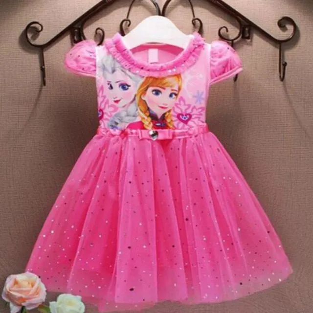 Girl dress from the fairy tale Frozen