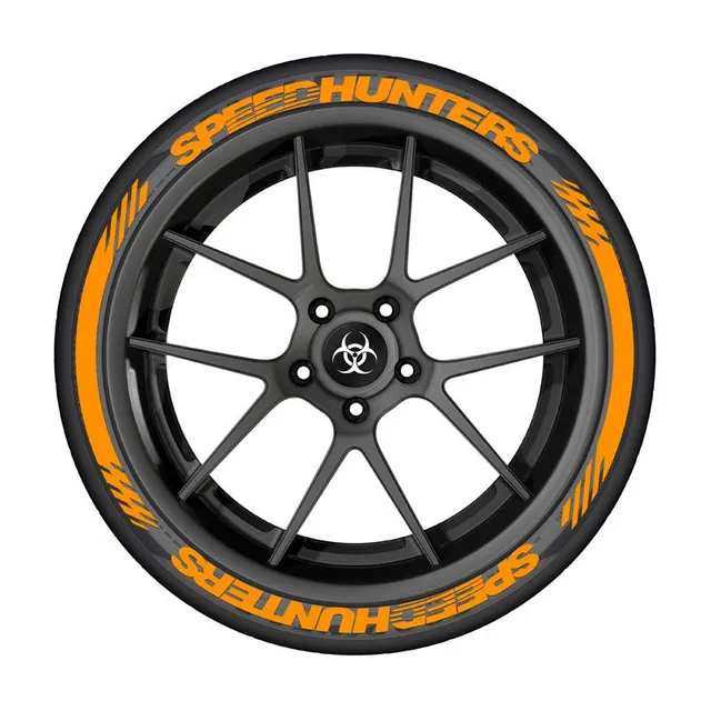 8ks pre 4 pneumatiky 3D nálepky s písmenami Jedno PVC vodotesné a odolné pneumatiky Trend Auto Dekoratívne príslušenstvo Univerzálne nálepkové kolesá