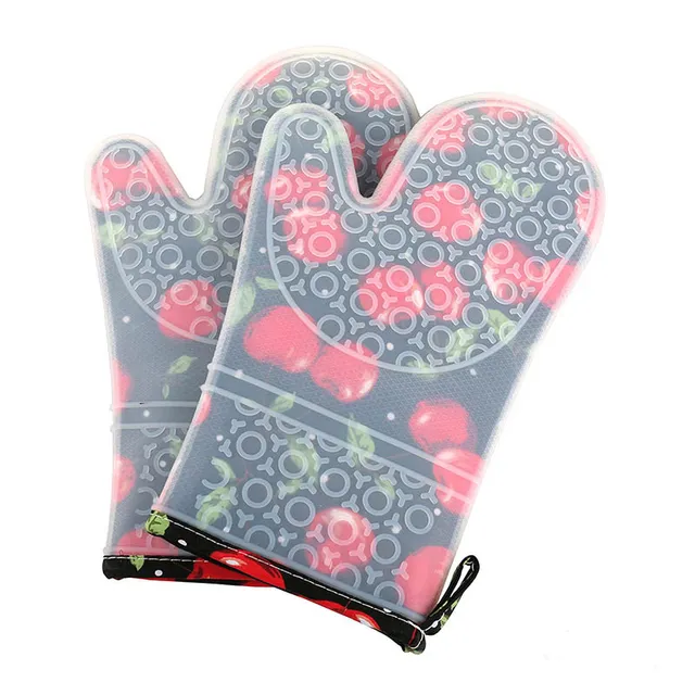 Heat-resistant non-slip kitchen gloves