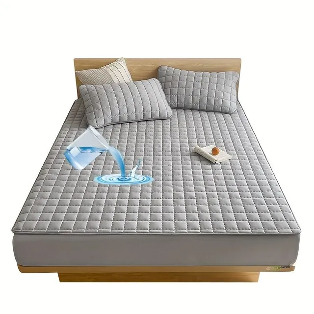 1 pc Waterproof mattress protector with pattern - soft and comfortable