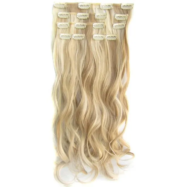 Clip in set STANDARD vlnitý - odtieň blond P16-613