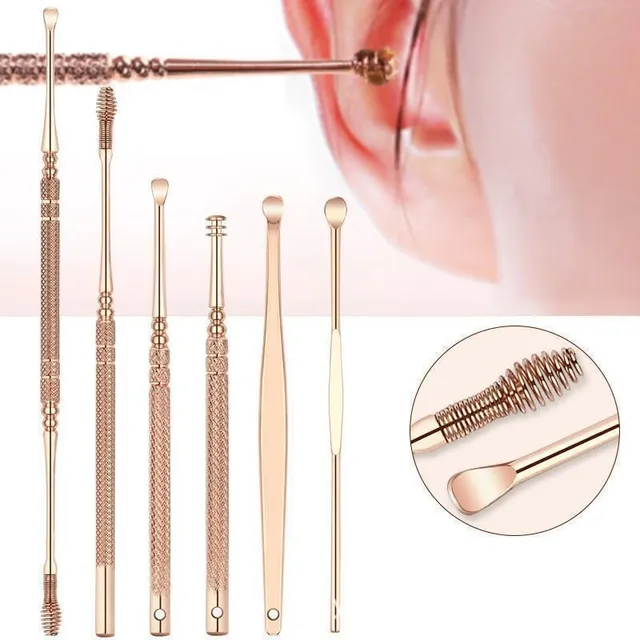 Reusable stainless steel ear sticks (6 sets)