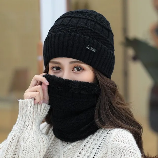 Women's cap and neck warmer Leona