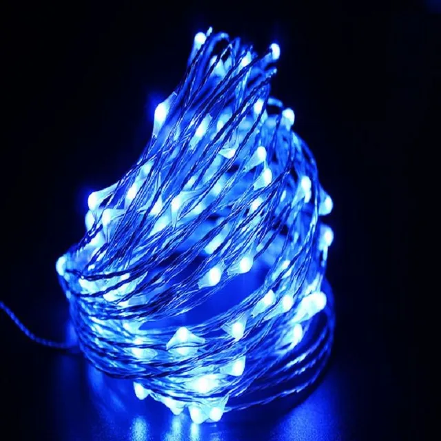 Svetelný LED reťaz modra s