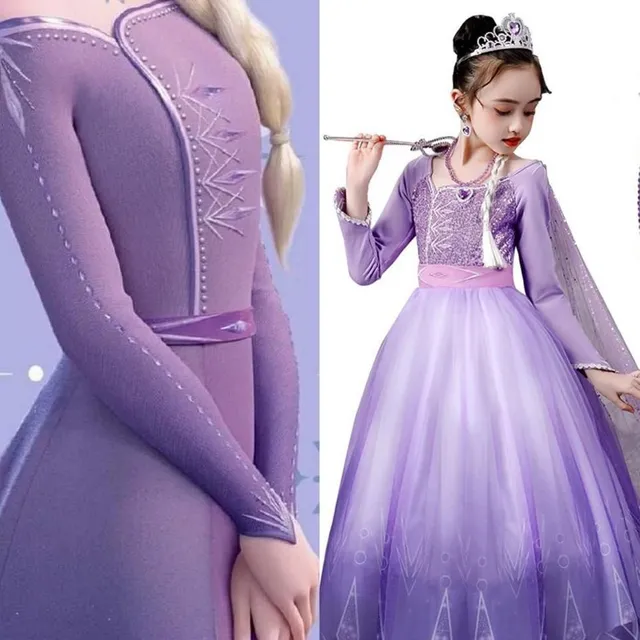 Girl princess Elsa dress from Frozen 2