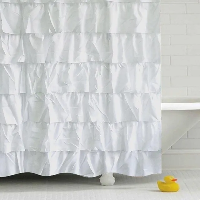 Shower curtain white