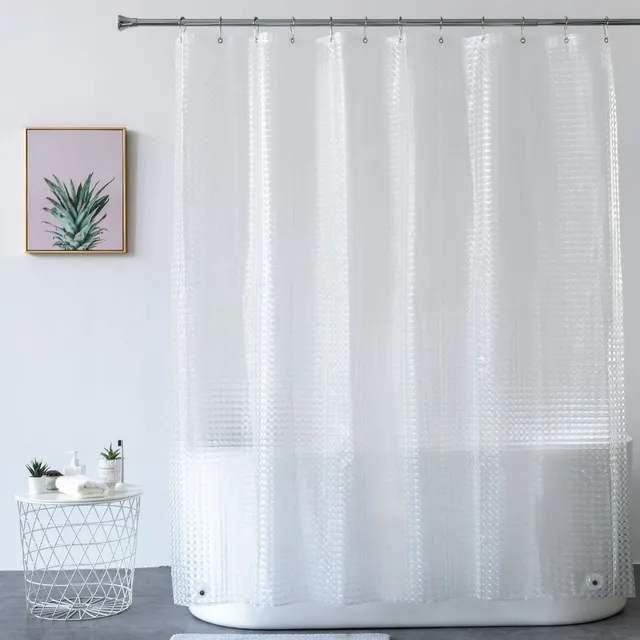 Shower curtain transparent