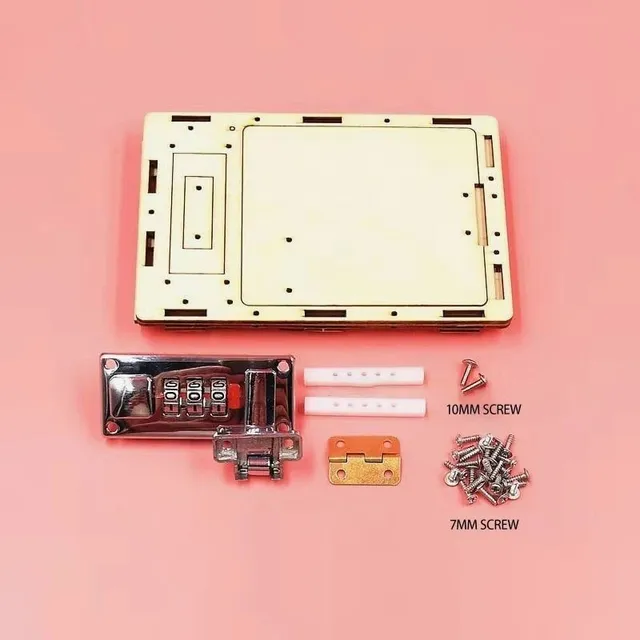 DIY wooden safe with three-digit code - do it yourself