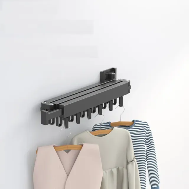 Zaťahovacie oblečenie Sušenie Rack skladacie oblečenie Vešiak Nástenka Vnútorná Amp Vonkajší priestor Šetrenie Domov Práčovňa Oblečenie