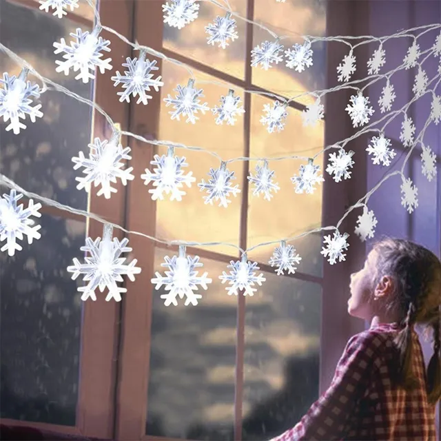 Lumini LED de Crăciun Snowflake