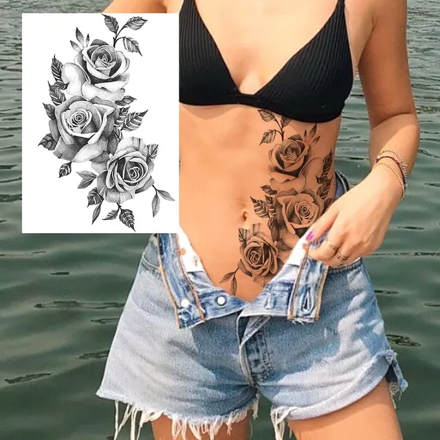 Women's sexy fake body tattoos 15