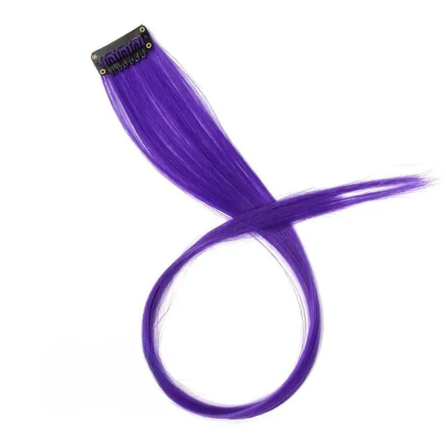 The spring of synthetic hair on the clip - different colors