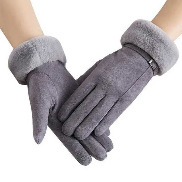 Ladies luxury gloves with wool lining Marika