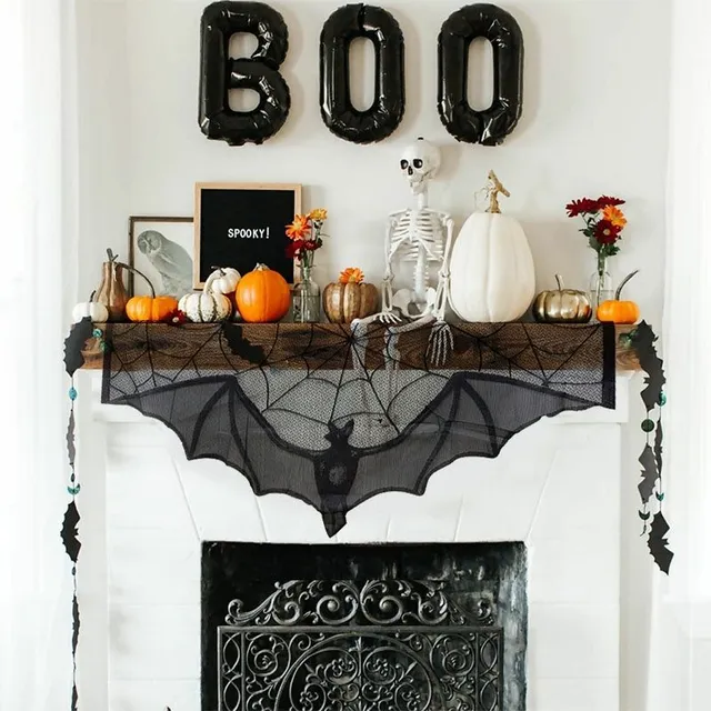 Decorative party black tablecloth for Halloween
