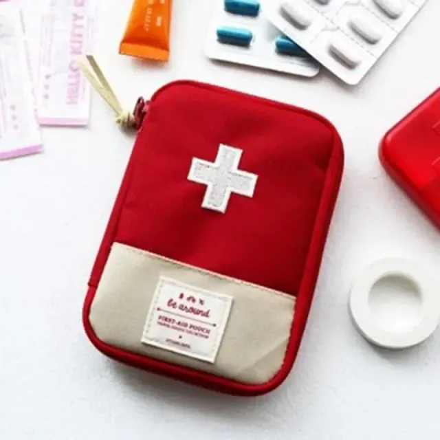 Mini first aid kit for travelling and camping