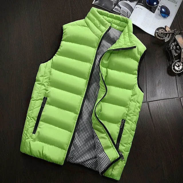 Men's luxury winter vest Alex green s