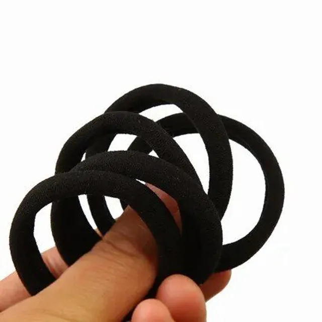 Elastic hair rubber bands - set 50/100 pcs decorative accessories for hair as a Christmas gift for girls and children