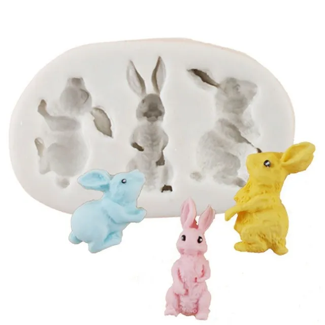 Silicone Easter Bunny Form (Gray)