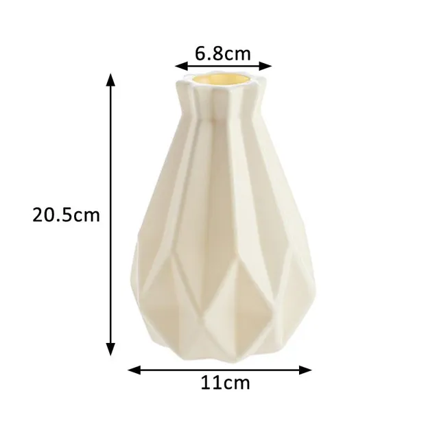 Beautiful decorative vases for flowers big belly white
