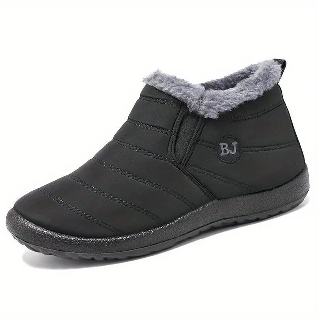 Men's winter snow boots - Waterproof, warm, with fur lining and non-slip sole