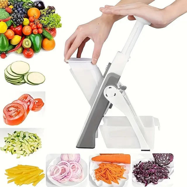 Multifunctional grater and cheese, fruit and vegetables slicer - Hand grater for potatoes and others, Table drum grater - Practical kitchen utensils