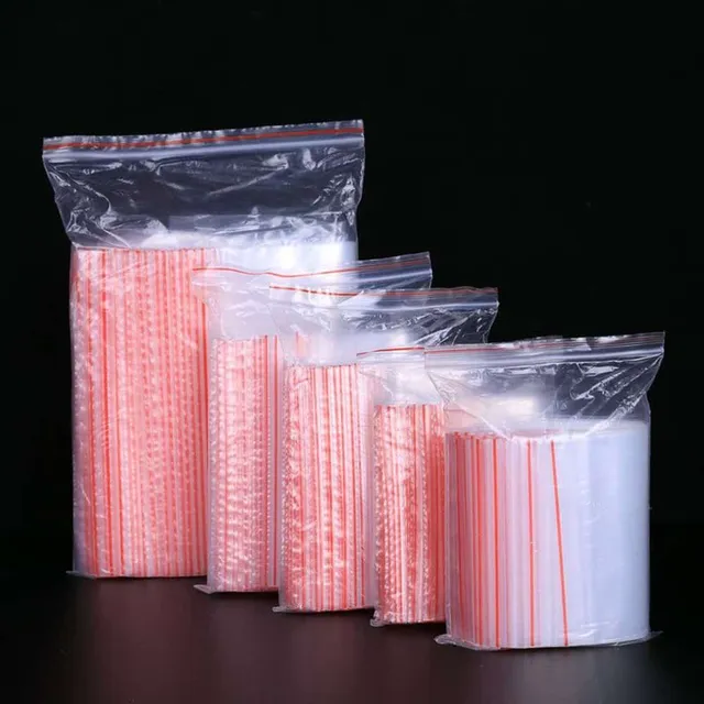 Plastic re-closing bag 100 pcs