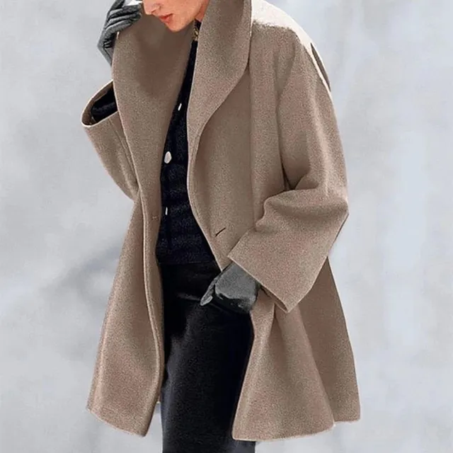 Women's Trends Original Elegant Unicolor Autumn Coat - More Colors