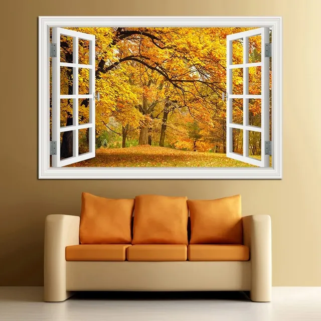 3D nálepka na stenu | Window, Landscape