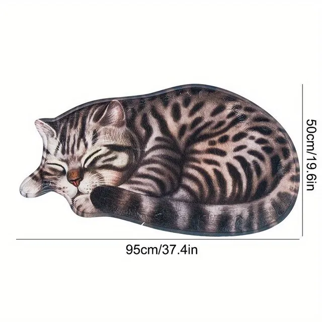 Smooth, fast-drying and anti-slip pad with cat pattern