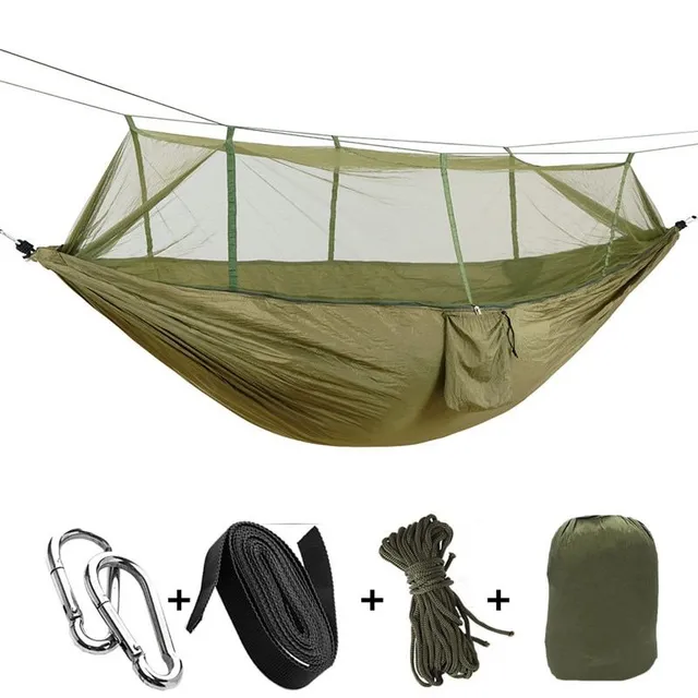 Outdoor hammock with insect net