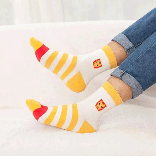 Unisex stylish socks and superhero motif