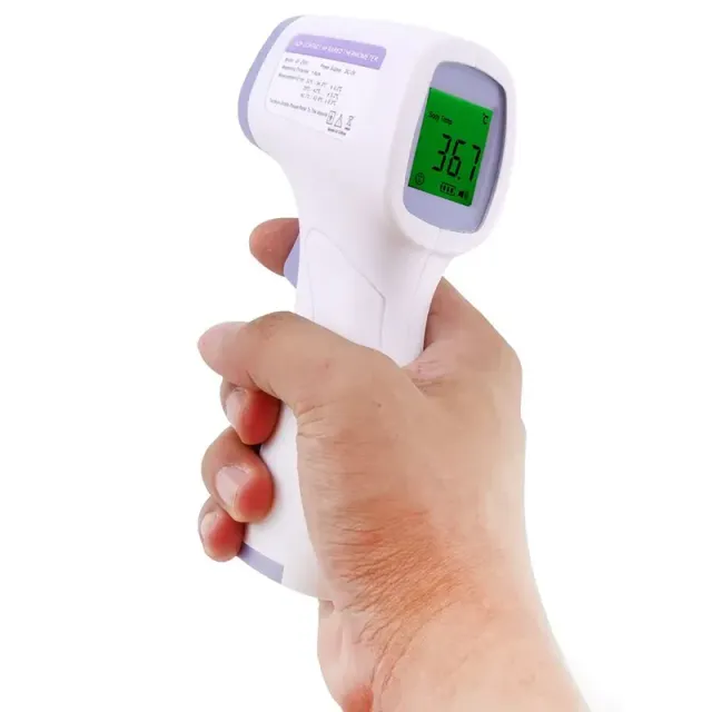 Bezkontaktný infračervený teplomer na meranie telesnej teploty a objektov