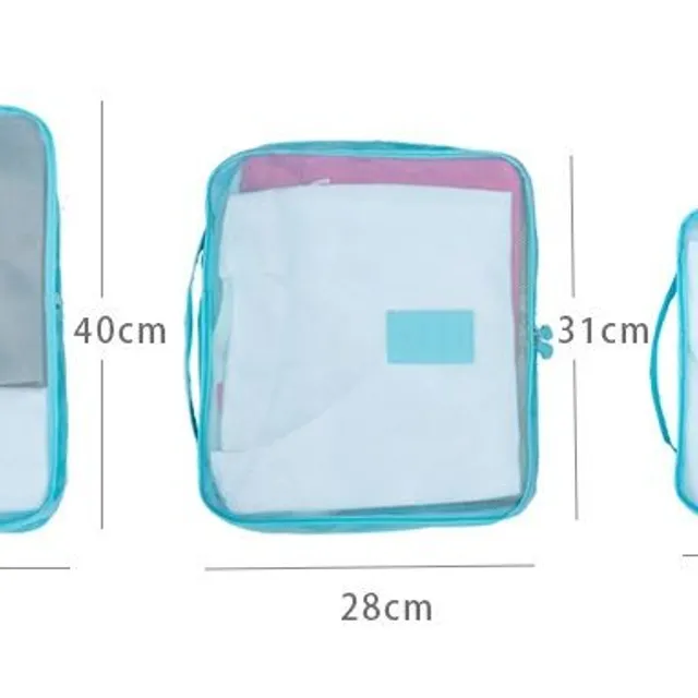 Travel suitcase organisers - 6 pcs