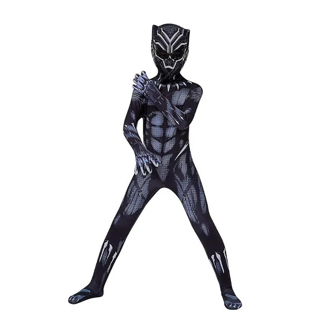 Children's stylish Black Panther costume