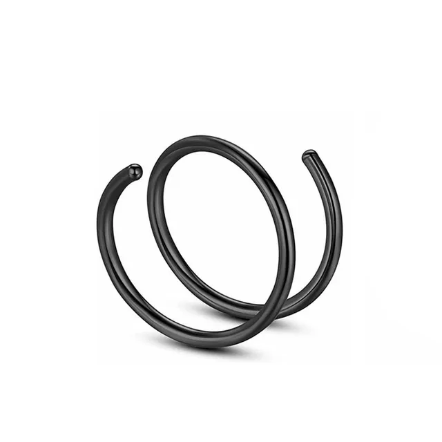 Spirális orrpiercing - gyűrű