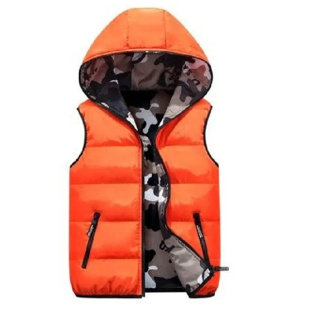 Men's Jordan quilted vest oranzova s