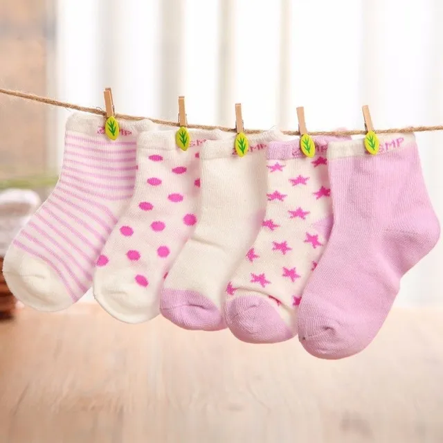 Detské ponožky páry Daryl fialova 1