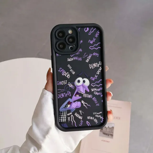 Coque en silicone colorée pour téléphones Samsung avec des motifs des personnages préférés du film Vice-Versa 2 - Inside Out 2