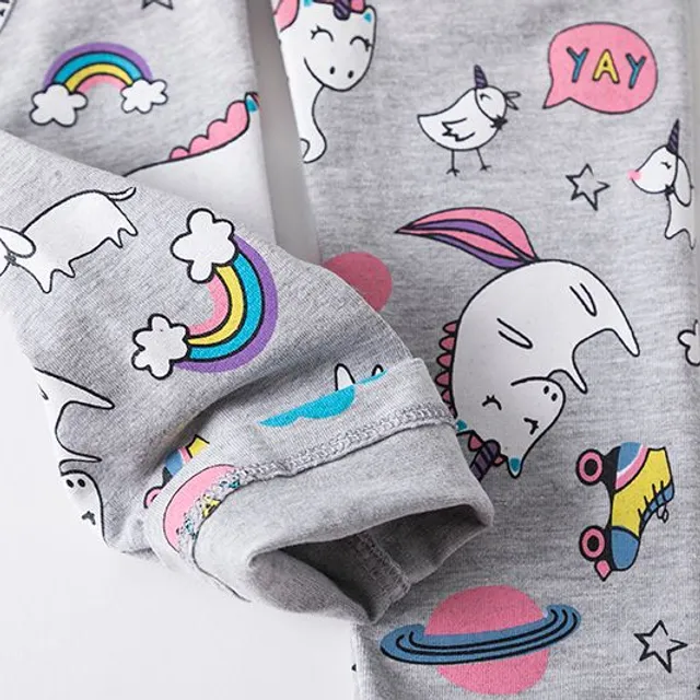 Legging-uri drăguțe pentru fetițe cu unicorni